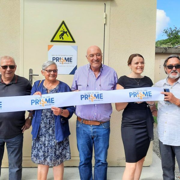 Inauguration du 5eme NRO Cegelec du réseau PRISME dans le Jura